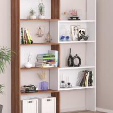 Bicabin Ayarlanabilir Raflı Dekoratif Modüler Kitaplık Beyaz Garda Decorative Bookshelf
