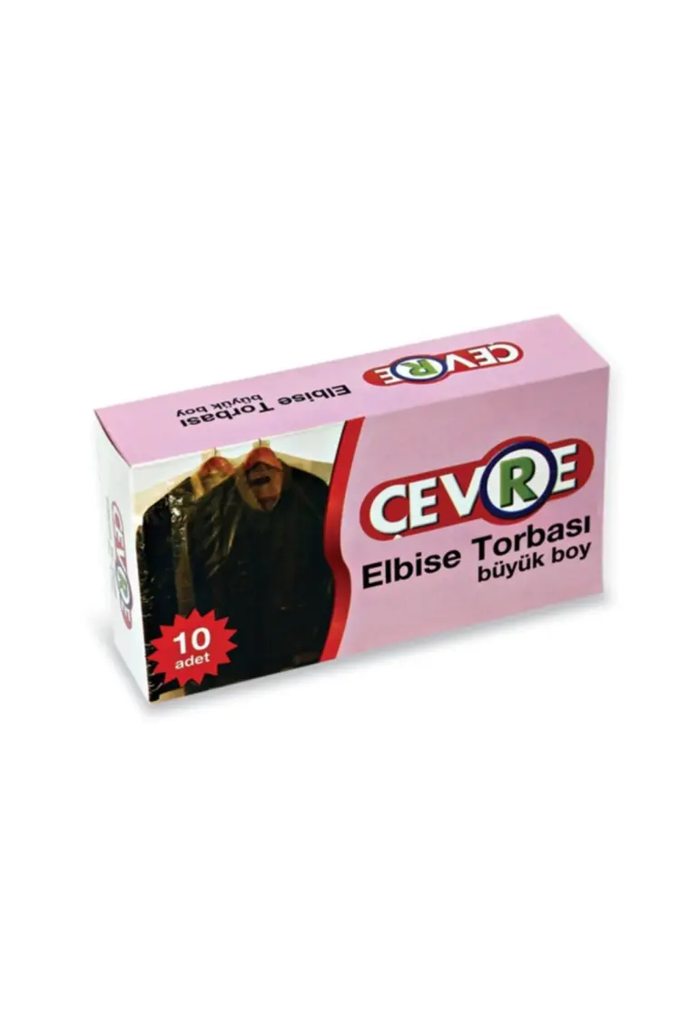 Çevre Şeffaf Elbise Torbası Büyük 10'lu 65 x 100 cm