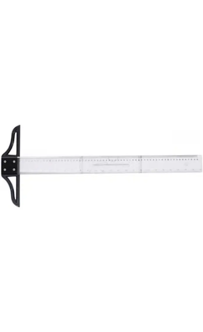 Ahşap T-Cetveli 60 cm (Sökülebilir Başlık, Kumaş Kılıf