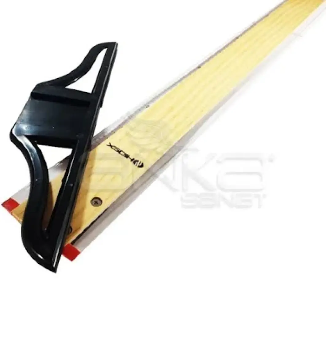 Ahşap T-Cetveli 60 cm (Sökülebilir Başlık, Kumaş Kılıf