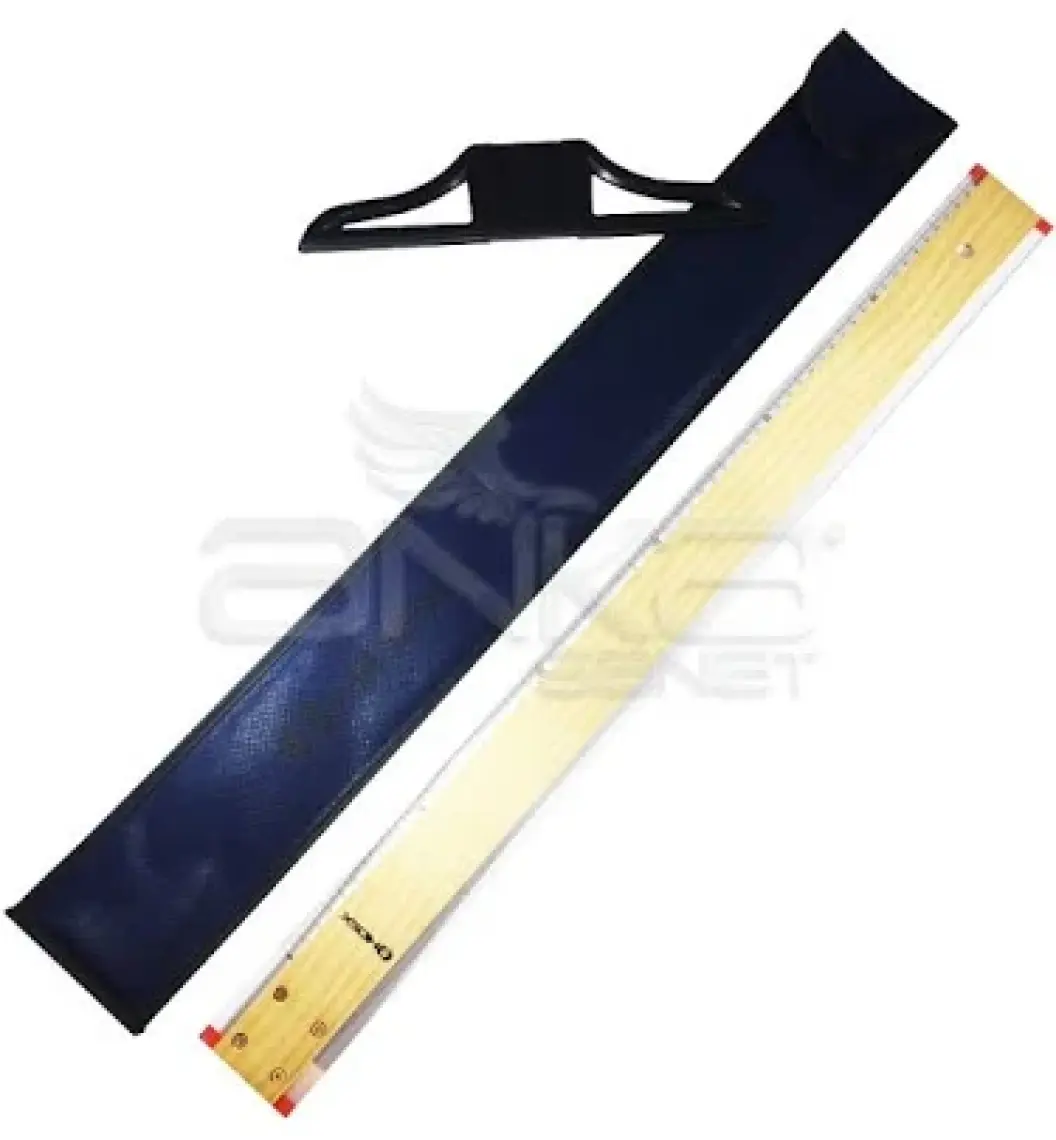 Ahşap T-Cetveli 60 cm (Sökülebilir Başlık, Kumaş Kılıf