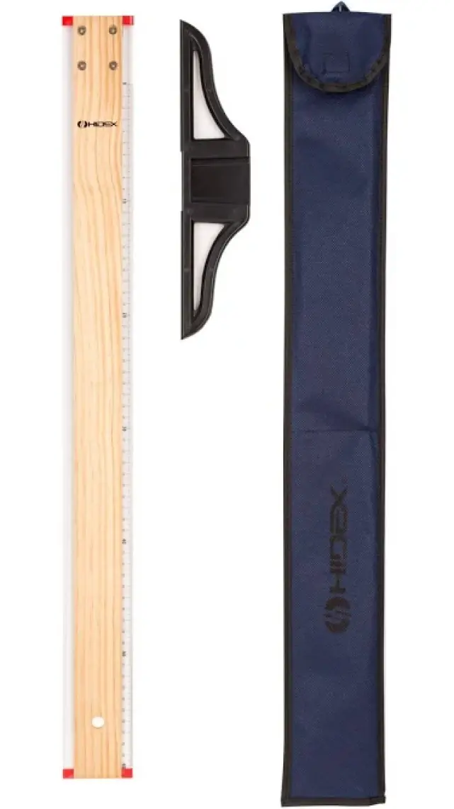 Ahşap T-Cetveli 60 cm (Sökülebilir Başlık, Kumaş Kılıf