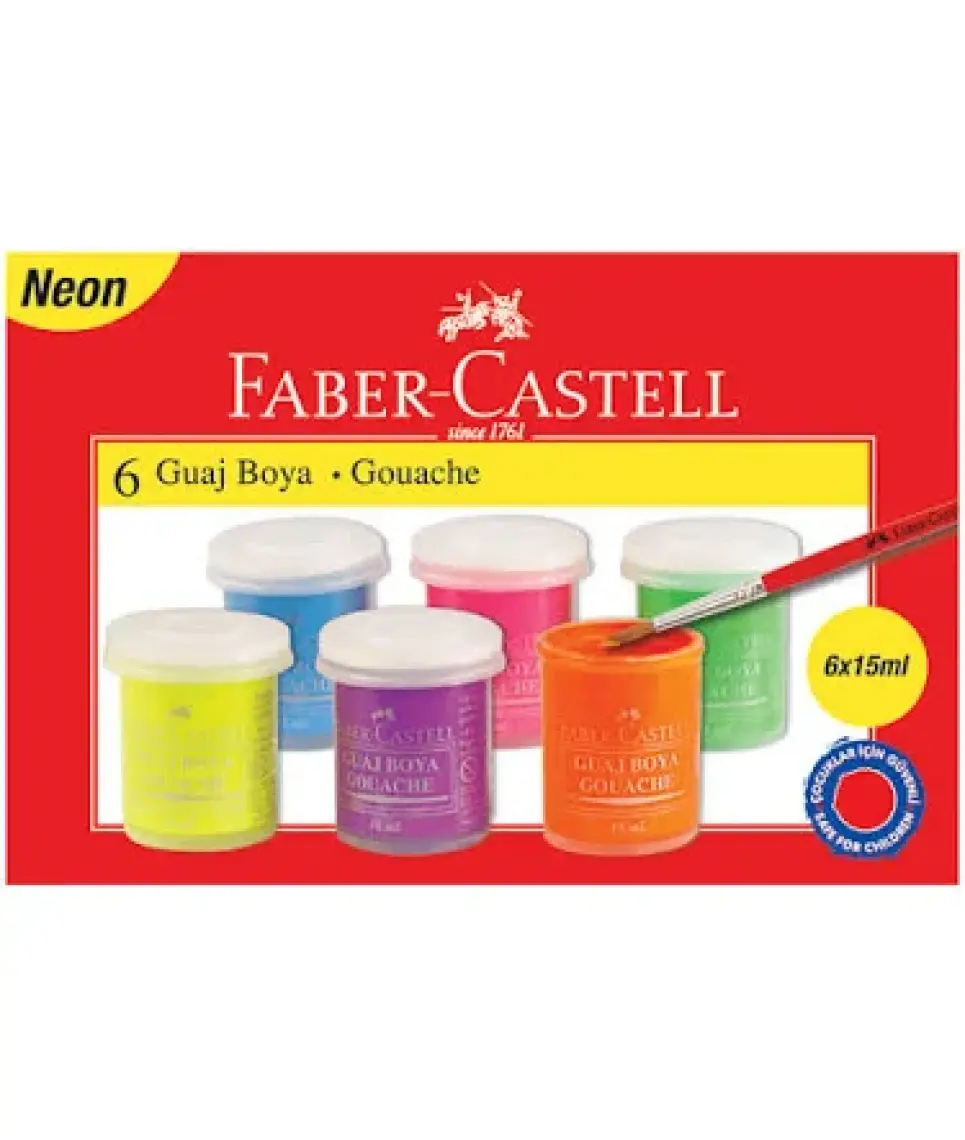 Faber-Castell Floresan Guaj Boya 6'lı