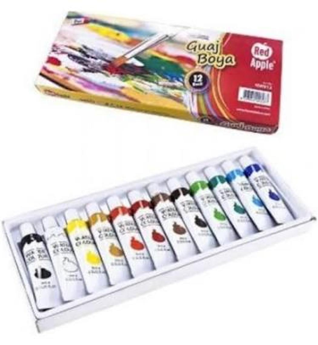 Red Apple  Guaj Boya Seti 12 Renk x 12ML.