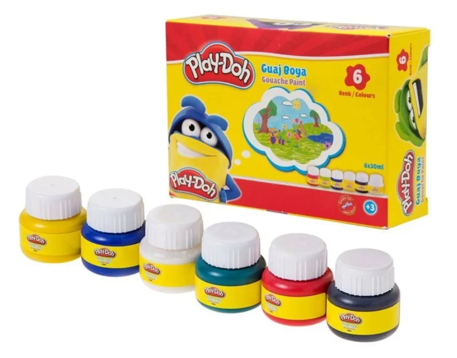 Play-Doh Gu001 6 Renk Guaj Boya 30Ml