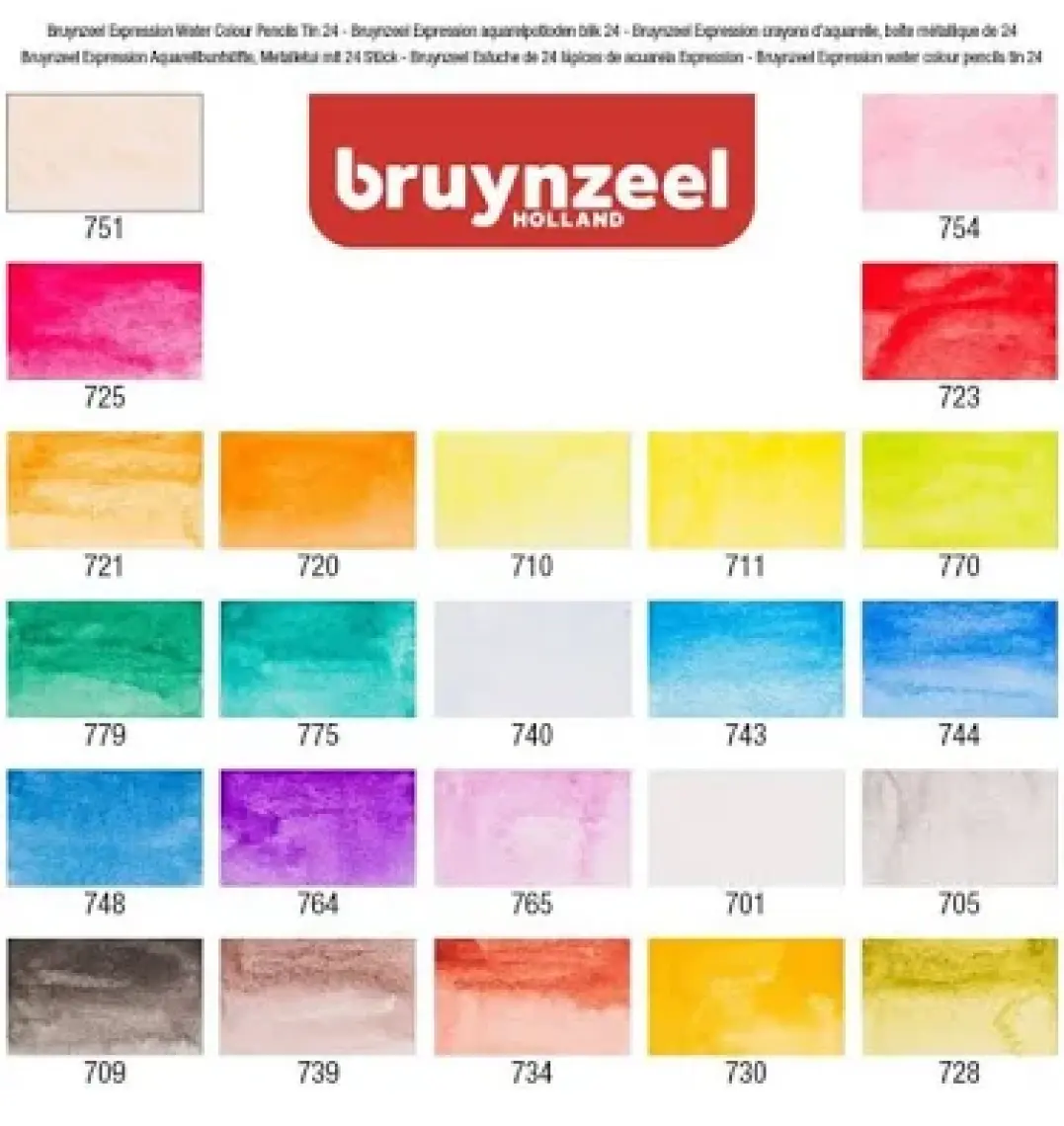 Bruynzeel Expression Series Sulu Boya Kalem Seti 24'Lü 60313024