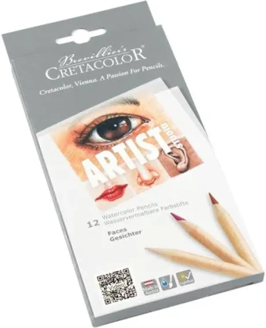 Cretacolor Artist Studio Watercolor Pencils Faces Set 12'li