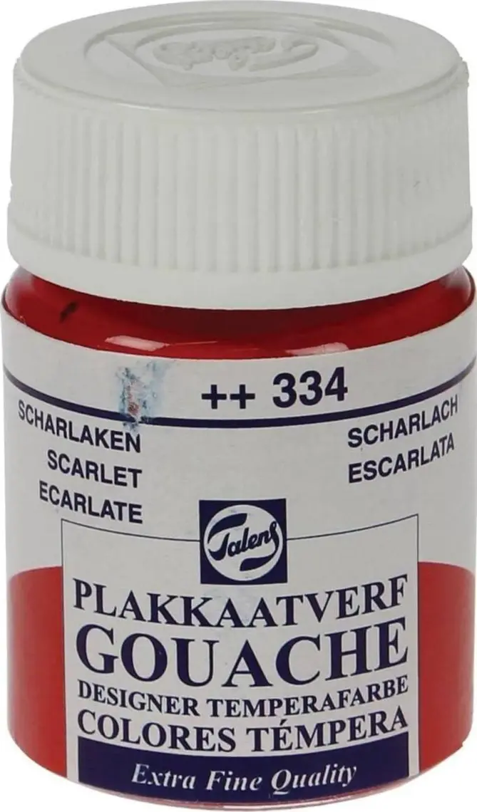 Talens Guaj Boya Tüp 16 ml Renk Seçenekleri 334 Scarlet