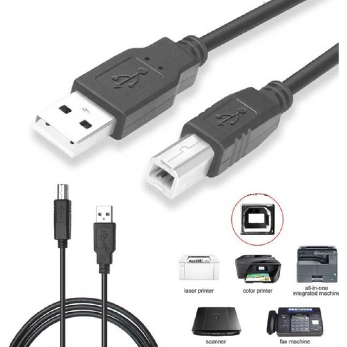 Moonkip Yazıcı Kablosu Ara Printer USB Bağlantı Bağlama Kablo Network Lazer Hp Canon Brother