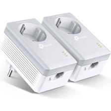 TP-Link TL-PA4010P KIT | Powerline Adaptör Seti | AV600 Mbps | Priz Soketli Tasarım | Ethernet Port | Tak ve Çalıştır | Kolay Kurulum | Tüm Modem ve Router Modelleri ile Uyumludur