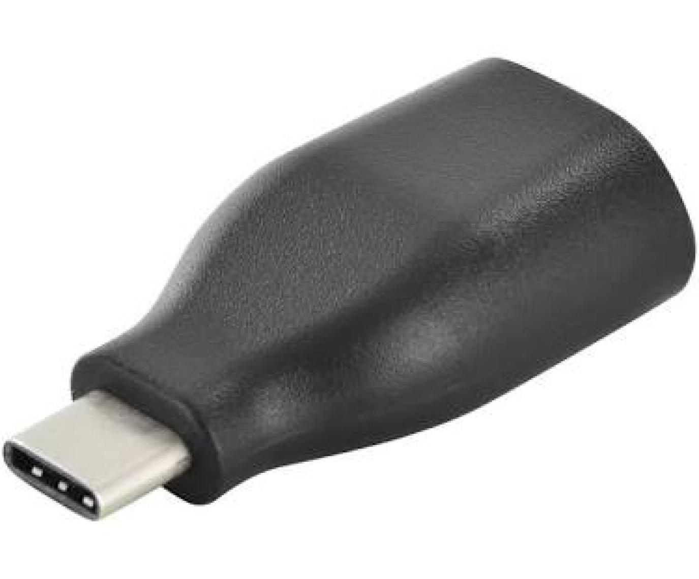 Ednet Usb Tip C Adaptör, Usb Tip C Erkek - Usb Tip A Dişi, , Super-Speed, Zırhsız, Ul, Nikel Kaplama, Siyah Renk