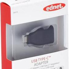 Ednet Usb Tip C Adaptör, Usb Tip C Erkek - Usb Tip A Dişi, , Super-Speed, Zırhsız, Ul, Nikel Kaplama, Siyah Renk