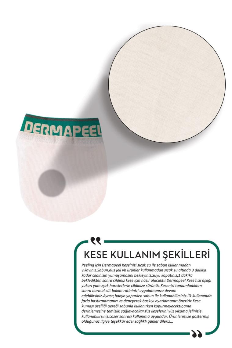 Doğal Ipek Banyo Kesesi + Doğal Ipek Yüz Kesesi Set
