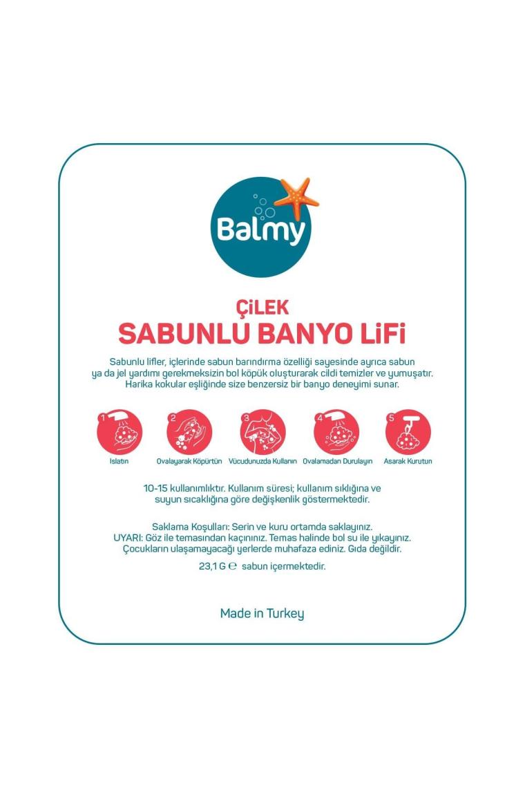 Beyaz Ve Çilek Sabunlu 2'li Lif Seti