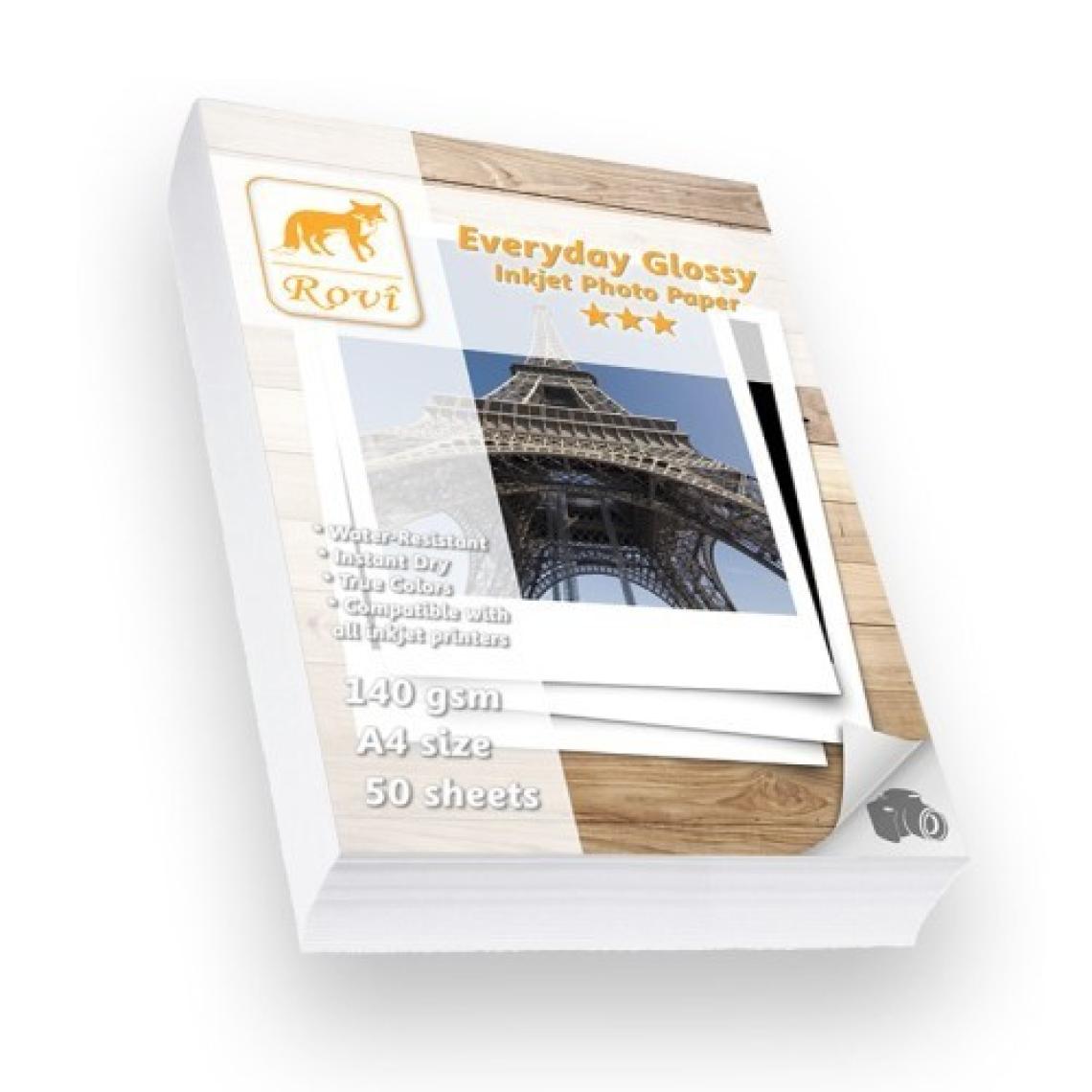 Rovi Everyday Parlak Fotoğraf Kağıdı - 140Gsm - 50Yp - A4