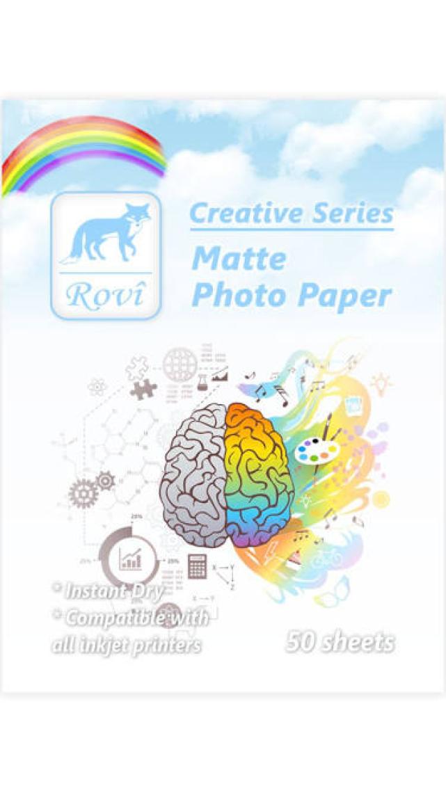 Rovi Fine-Art Mat Çift Taraflı Fotoğraf Kağıdı - 220Gsm - 50Yp - A4