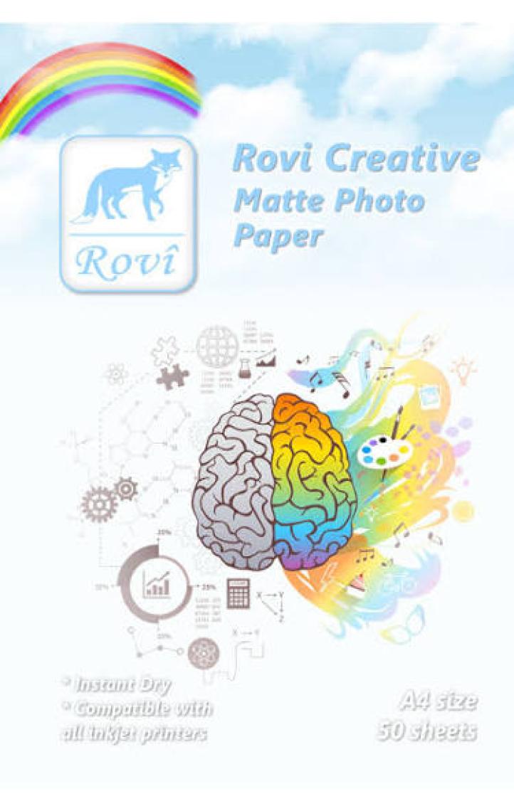 Rovi Fine-Art Mat Çift Taraflı Fotoğraf Kağıdı - 220Gsm - 50Yp - A4