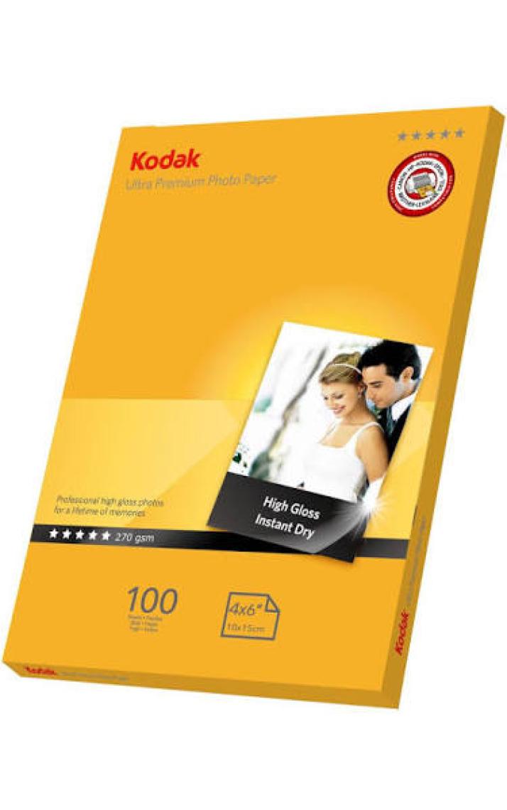 Kodak Ultra Premium Glossy,Parlak 10x15 270Gr/m²  Fotoğraf Kağıdı 100 Yaprak