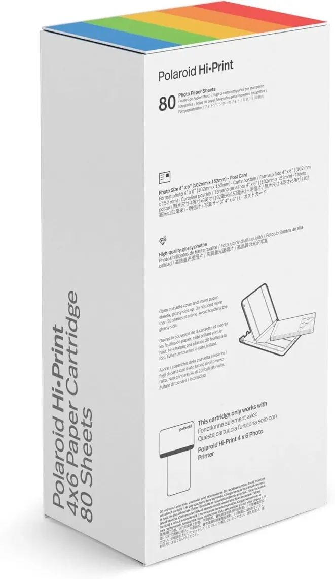 Polaroid Hi Print 4x6 Paper Cartridge - 80 Sheets