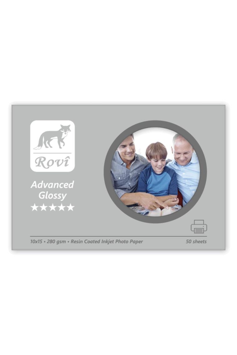 Rovi Advanced Parlak Fotoğraf Kağıdı - 280Gsm - 50Yp - 10X15cm