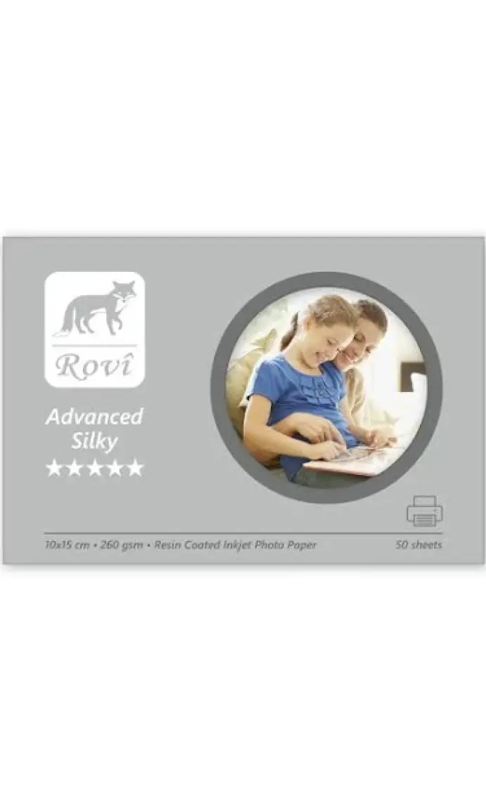 Rovi Advanced İpek Fotoğraf Kağıdı - 260Gsm - 50Yp - 10X15cm