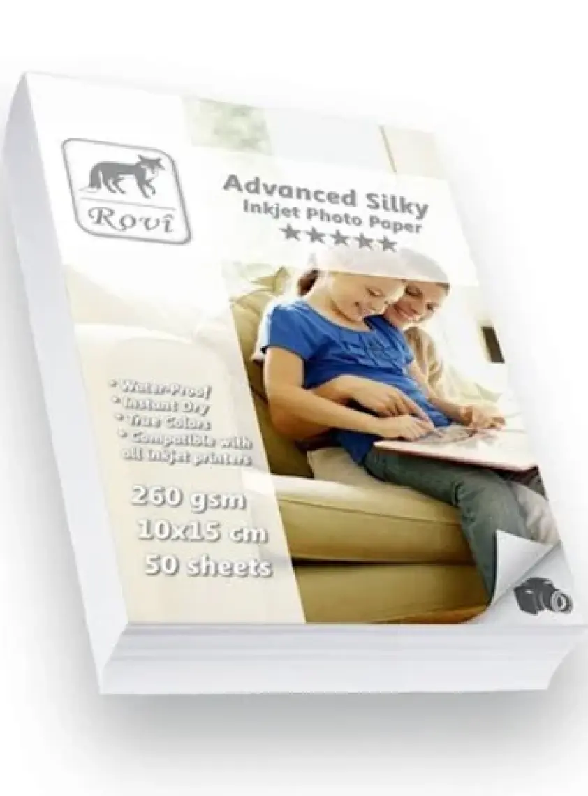 Rovi Advanced İpek Fotoğraf Kağıdı - 260Gsm - 50Yp - 10X15cm