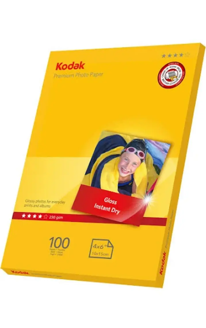 Kodak Premium Glossy,Parlak 10x15 230Gr/m²  Fotoğraf Kağıdı 100 Yaprak