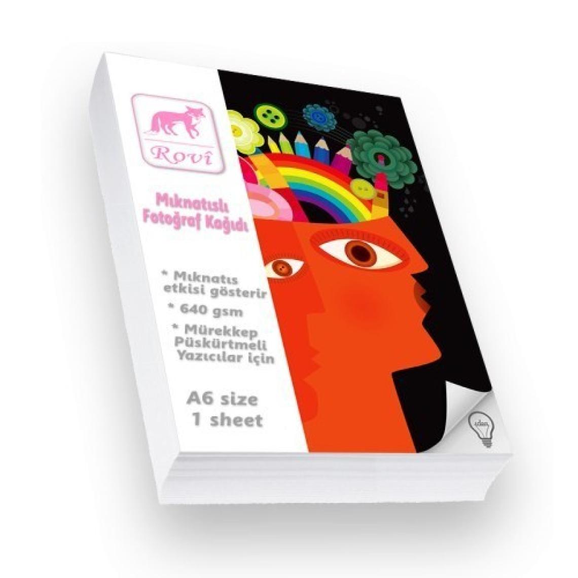 Rovi Fine-Art Mıknatıslı Fotoğraf Kağıdı - 640Gsm - 1Yp - A6
