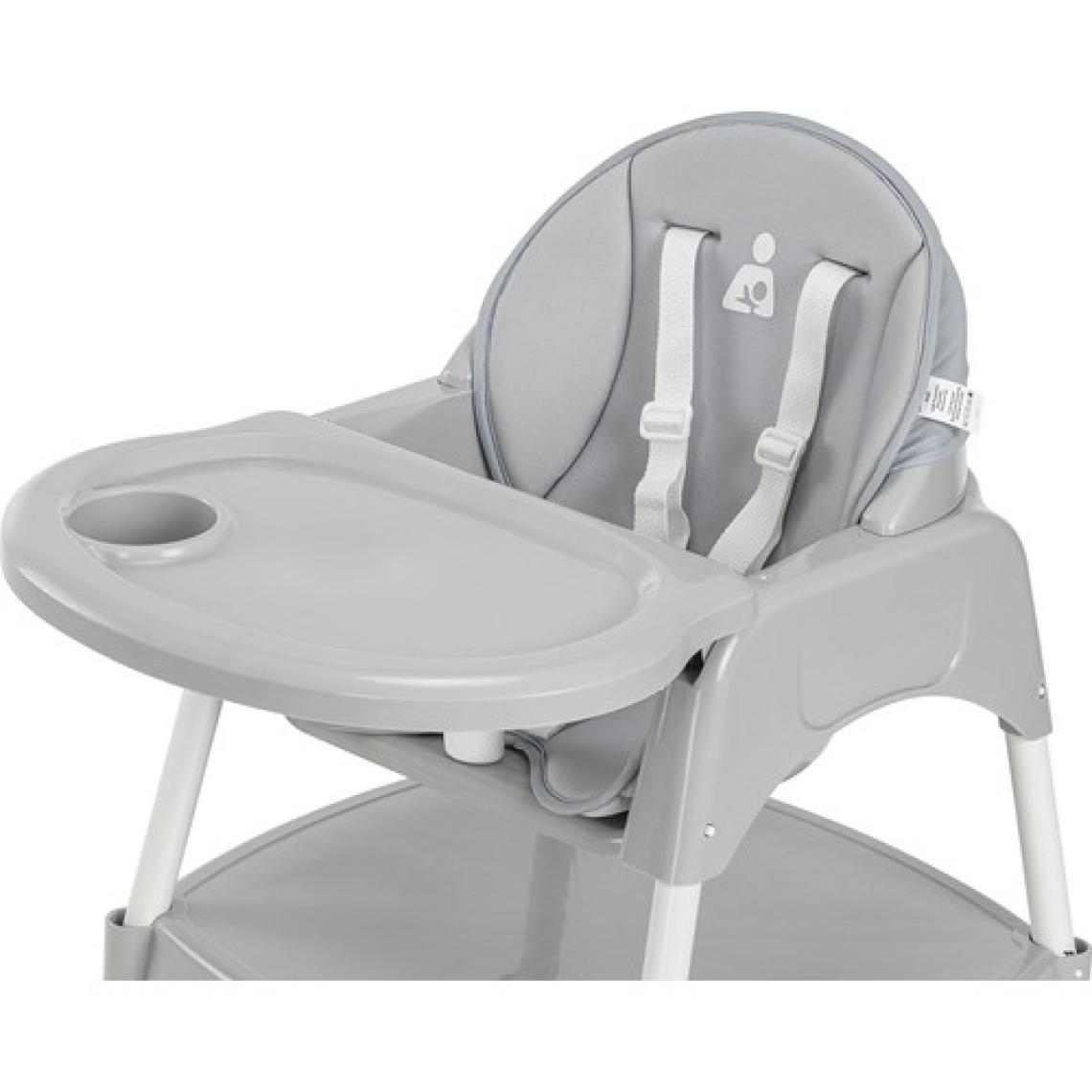 Wellgro Pretty 3 in1 Çalışma Masalı Mama Sandalyesi Gri