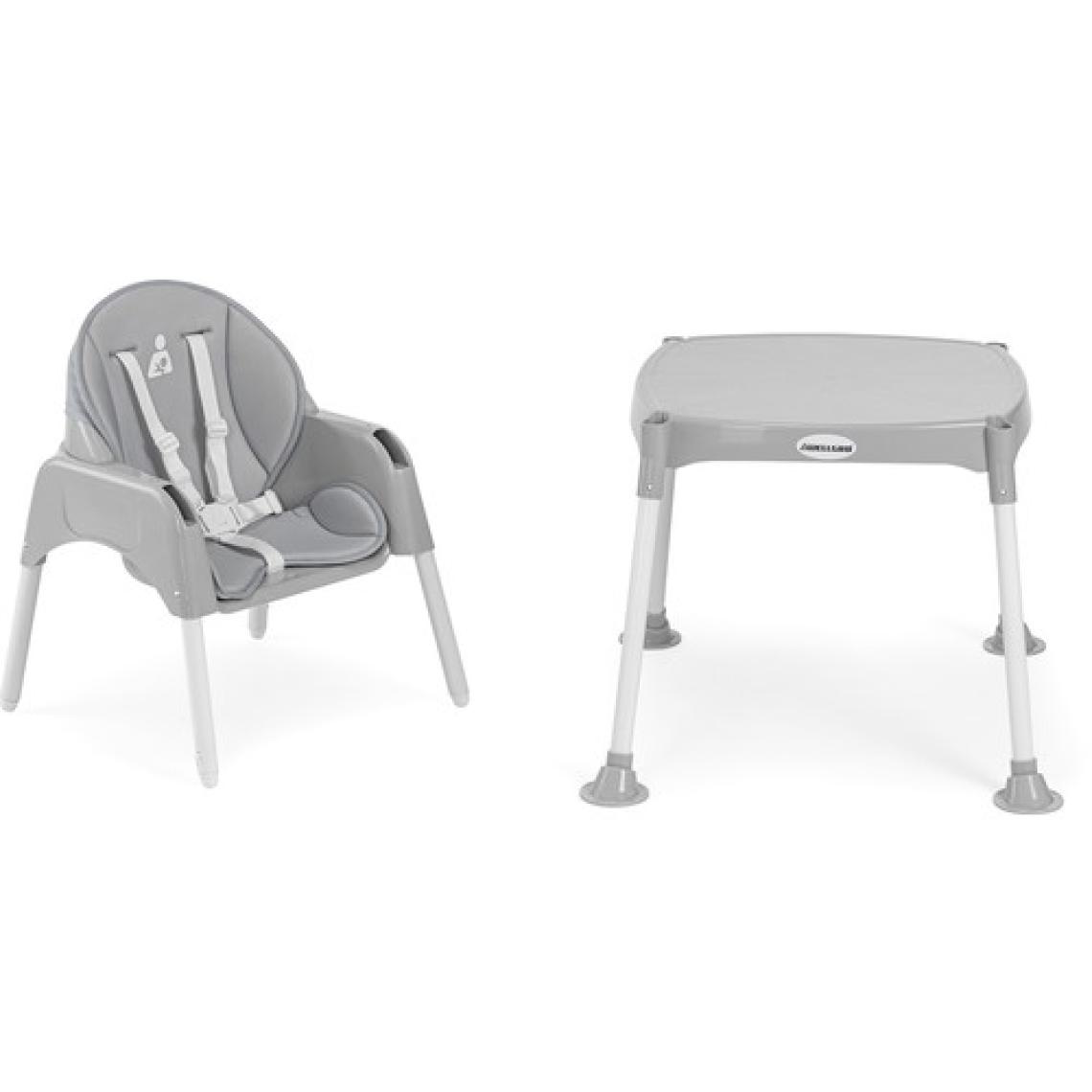 Wellgro Pretty 3 in1 Çalışma Masalı Mama Sandalyesi Gri