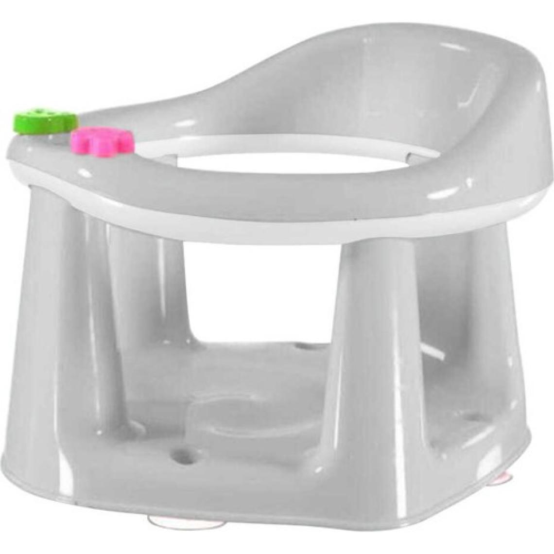 Demet Plastik Vantuzlu Bebek Banyo Mama Oturağı Gri