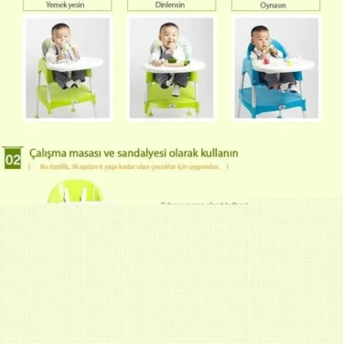 Moje Mama Sandalyesi Kılıflı Set - Pembe