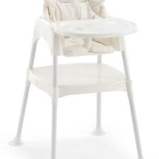 WellGro  Angel Çalışma Masalı Mama Sandalyesi - Ekru Pedli