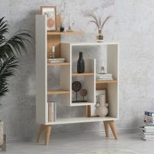 Lagomood  New Sally Kitaplık Beyaz Meşe
