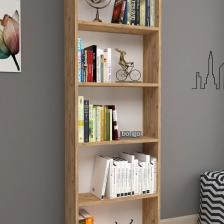 Bofigo Dekoratif 5 Raflı Kitaplık Modern Kitaplık Çam