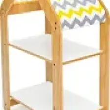 Minera Bebek/Çocuk Odası Ahşap Çok Amaçlı Raf, Oyuncak Toplama, Kitaplık - 2 Raflı