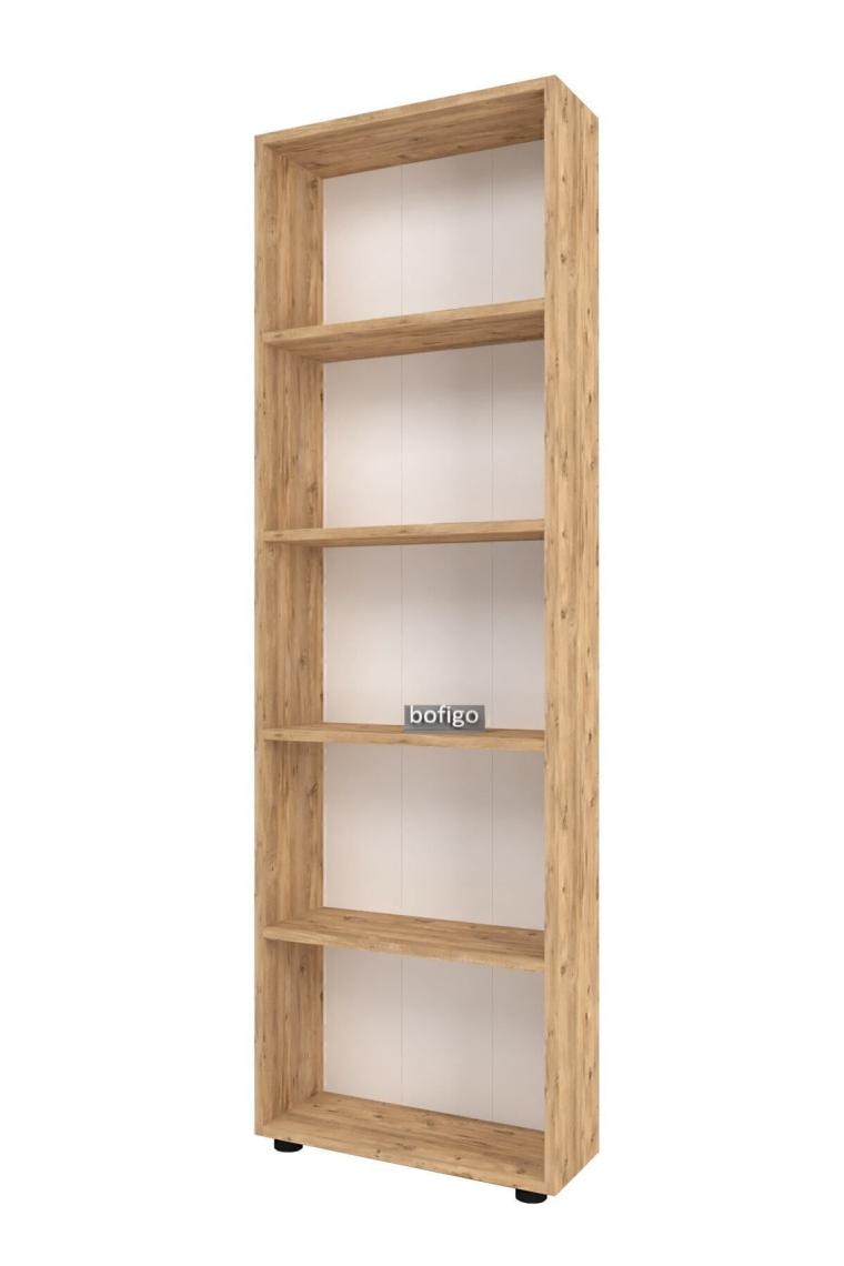 Bofigo Dekoratif 5 Raflı Kitaplık Modern Kitaplık Çam
