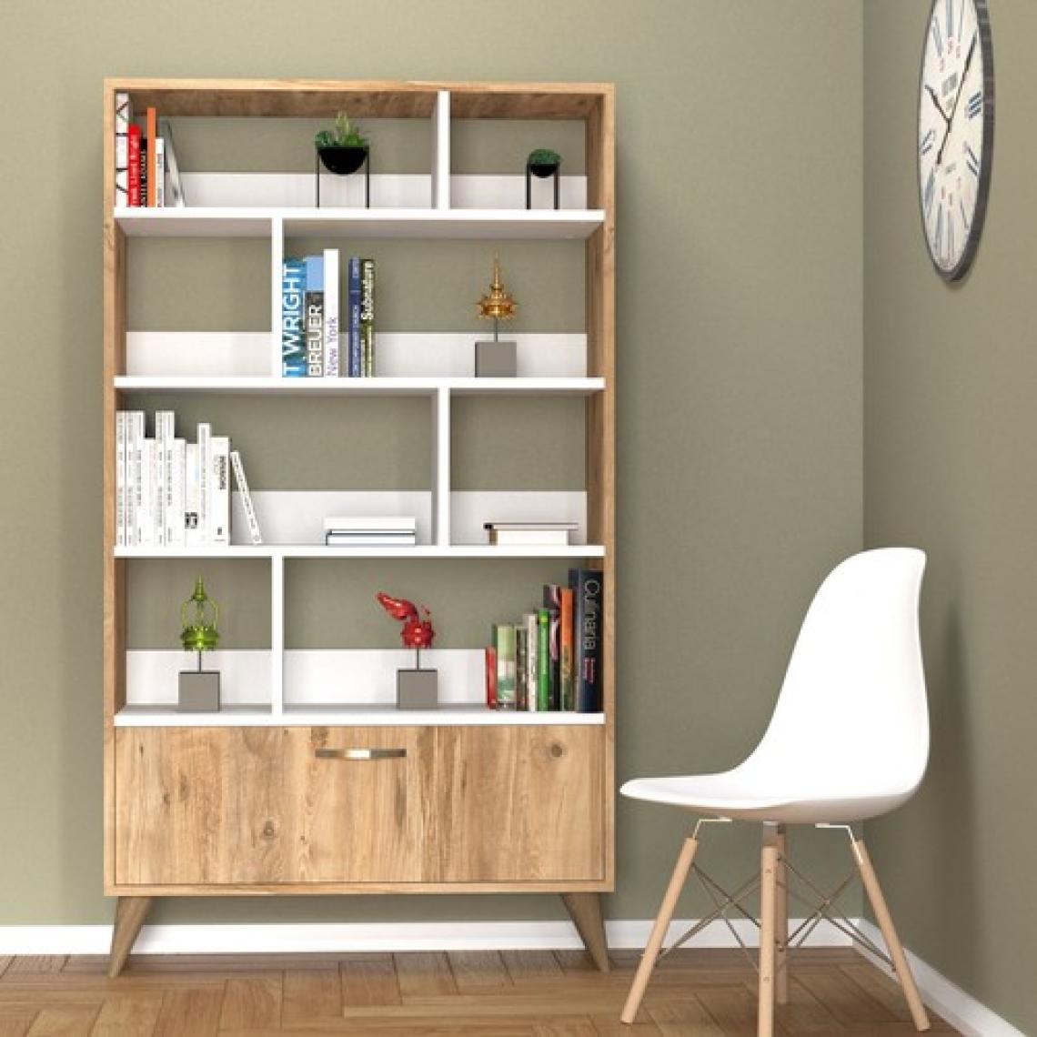 Tanmob Gold Kitaplık Çam-Beyaz - KTB0202