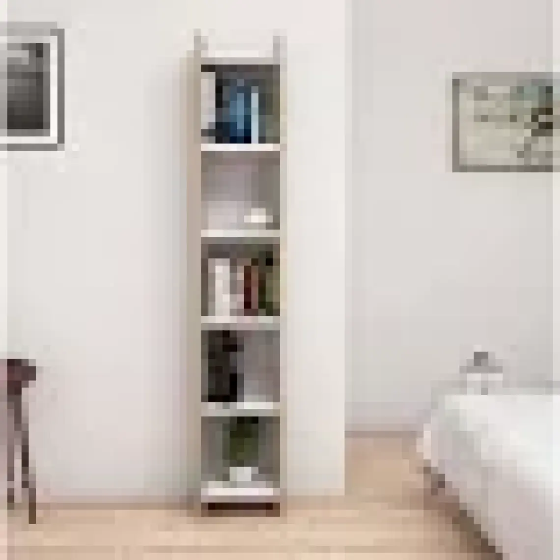 Bimossa W1020 Hüma Kitaplık Ceviz Beyaz 28.6cm