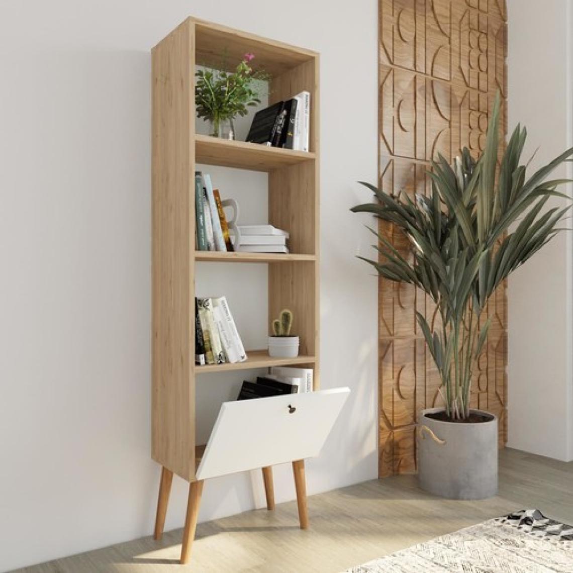 Bimossa W5020 Janus Kitaplık Sepet/beyaz