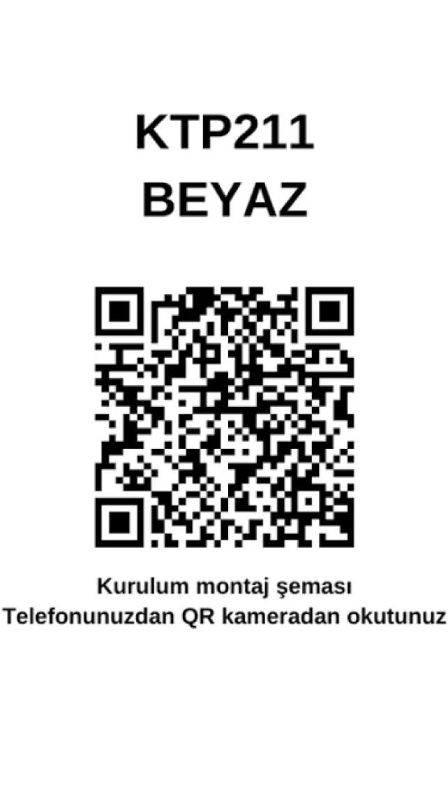 Dekorex KTP-211-Beyaz Yüksek Kitaplık