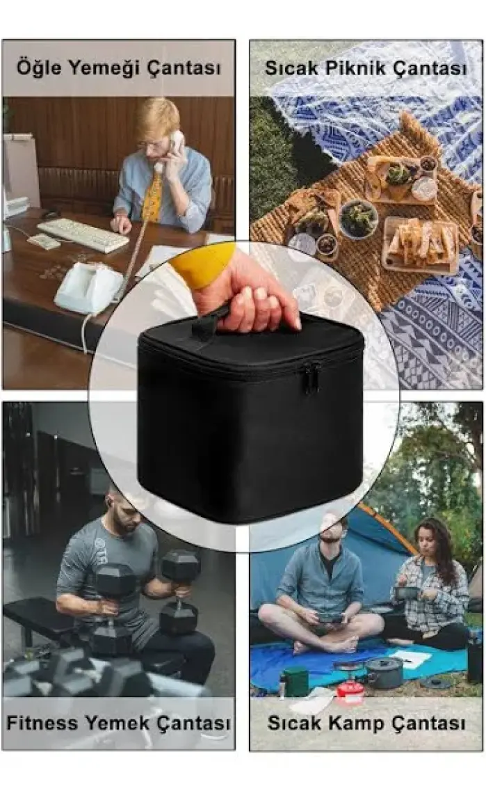 Joseki Yalıtımlı Beslenme Çantası Termal Sıcak Soğuk Tutucu Yemek Gıda Öğle Yemeği Taşıma Termosu