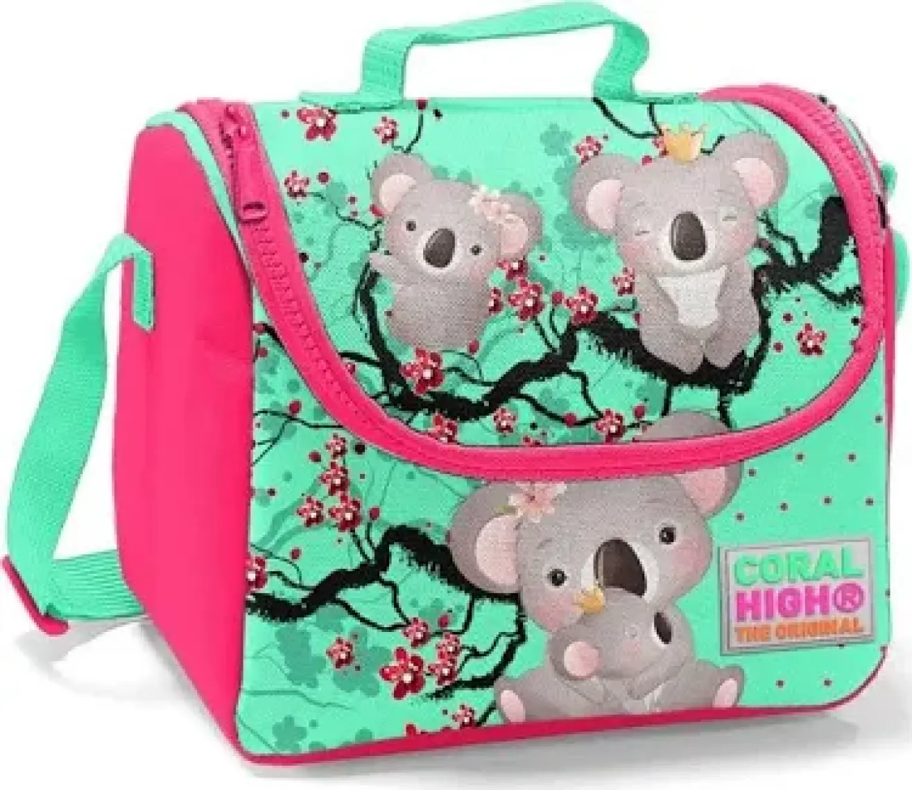 Coral High Kids Su Yeşili Neon Mercan Thermo Beslenme Çantası 22713