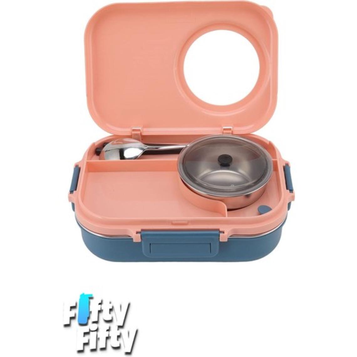 Vagonlife 1100 ml Çorba Kaseli-Metal Kaşıklı Paslanmaz Çelik Bento Lunch Box Yeni Nesil Sefer TASI-FFBL70100