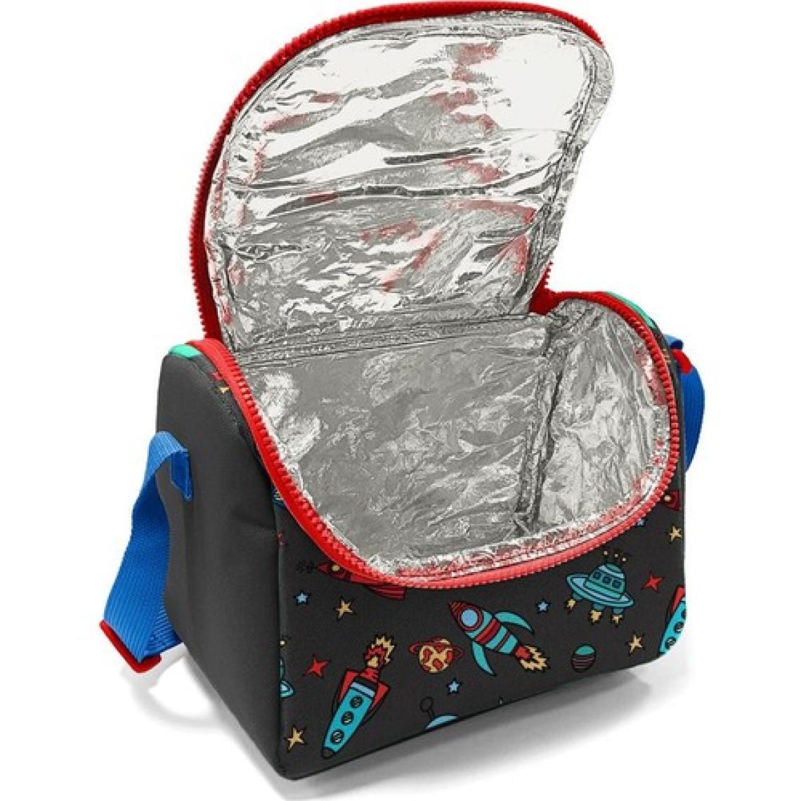 Coral High Kids Koyu Gri Kırmızı Uzay Desenli Thermo Beslenme Çantası 11808