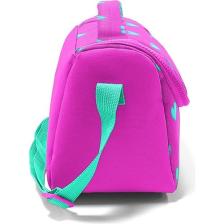 Coral High Kids Neon Pembe Su Yeşili Kalp Desenli Thermo Beslenme Çantası 11806
