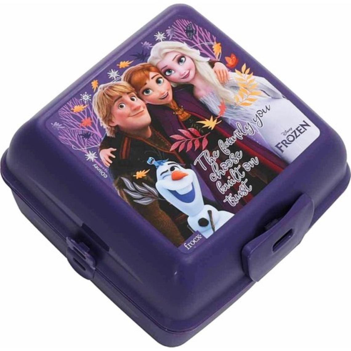 Frozen 4 Bölmeli Plastik Beslenme Kutusu  Mürdüm (OTTO-42553)