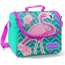 Coral High Kids Su Yeşili Flamingo Desenli Thermo Beslenme Çantası 22741