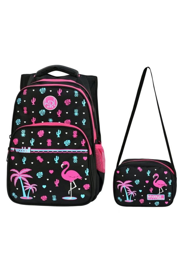 Waddell Lisanslı Flamingo Desenli Beslenme Çantası