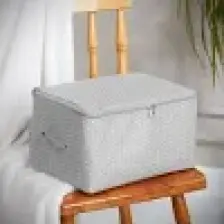 Serstil Mini Boy Baskı Detaylı Mavi Çizgili Hurç 30 x 22 x 18 cm